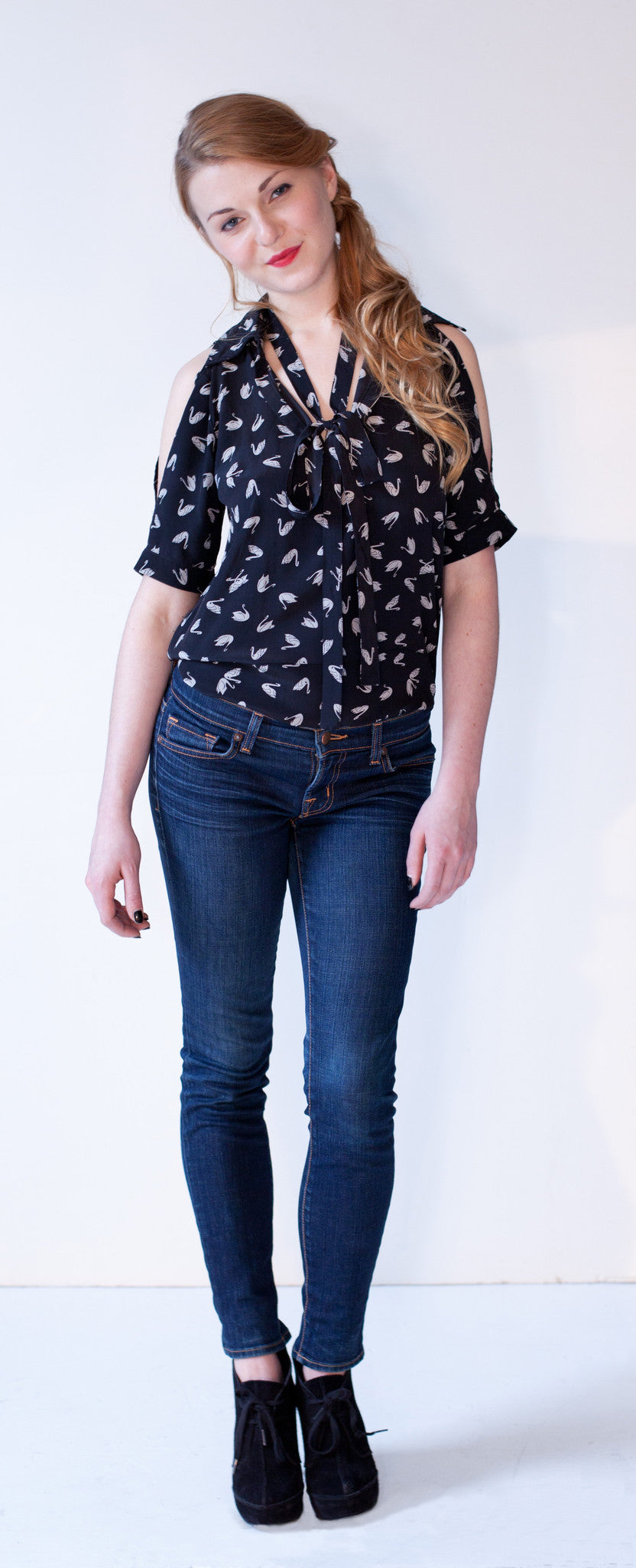 Cold Shoulder Shirtdress