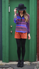 Alison Grid Blouse