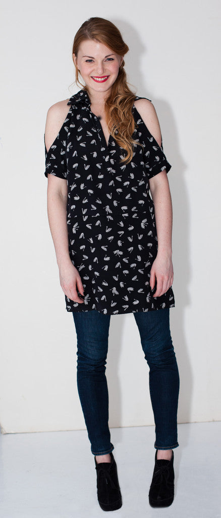 Isabella Cold Shoulder Shirtdress
